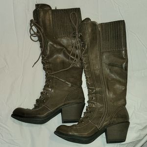 Like new Rocket Dog, knee high, lace up boots. Size 10